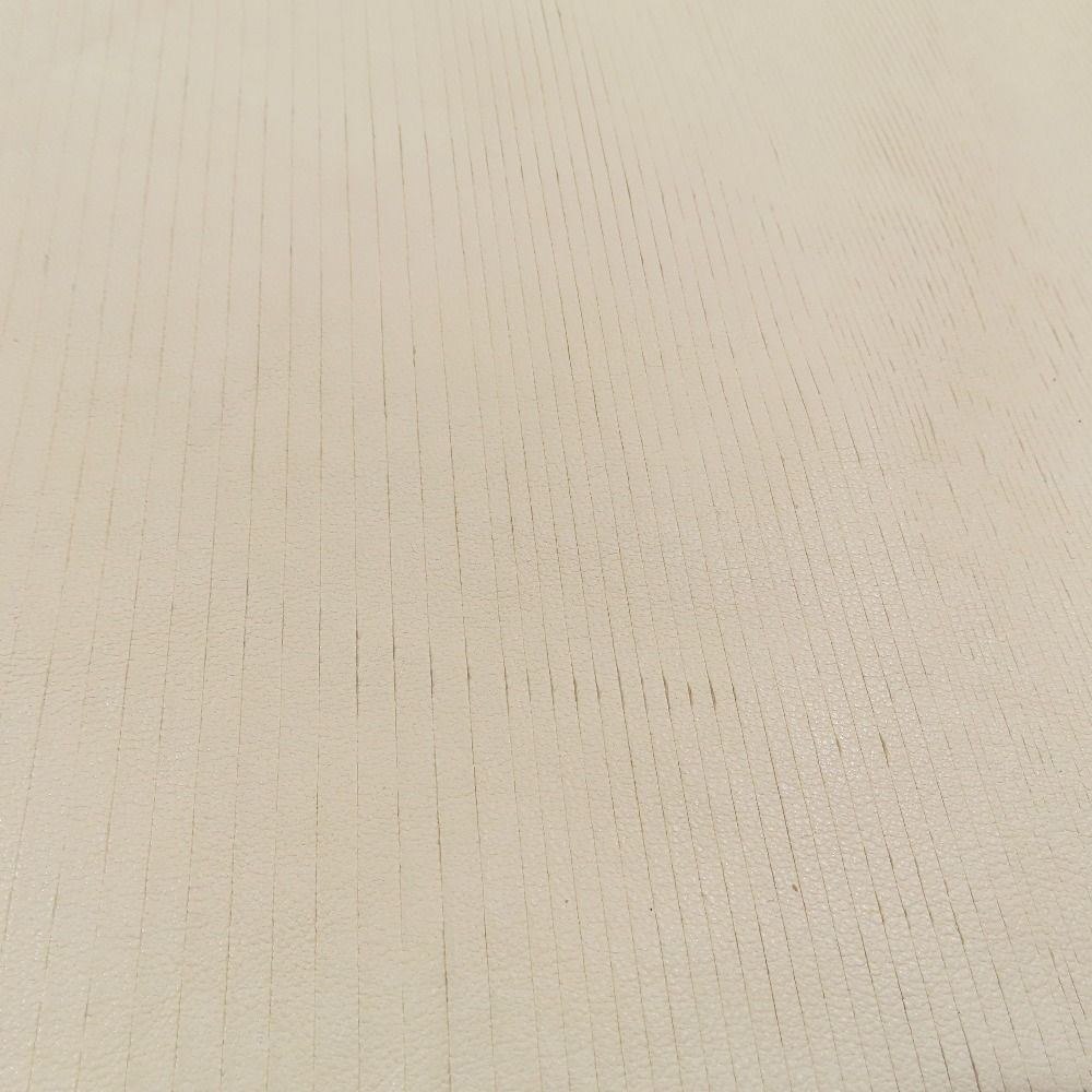 Hermes Lambskin Leather Contrast Sleeveless Dress Knee Length Ivory 34