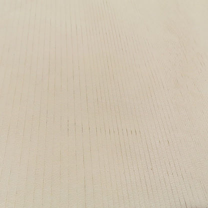 Hermes Lambskin Leather Contrast Sleeveless Dress Knee Length Ivory 34