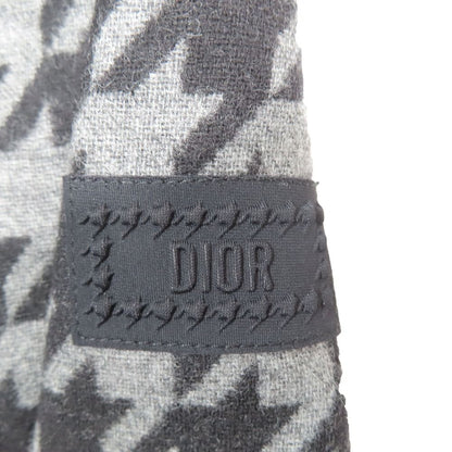 Dior Kids Children's Wide Wool Shorts Houndstooth Black Gray 12