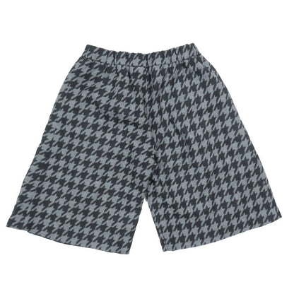 Dior Kids Children's Wide Wool Shorts Houndstooth Black Gray 12