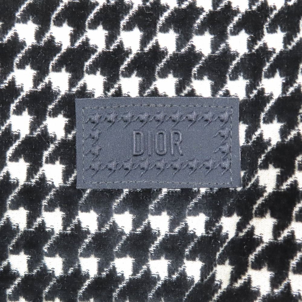 Dior Kids Children's Knit Dress Houndstooth Pattern Long Sleeve Knee Length