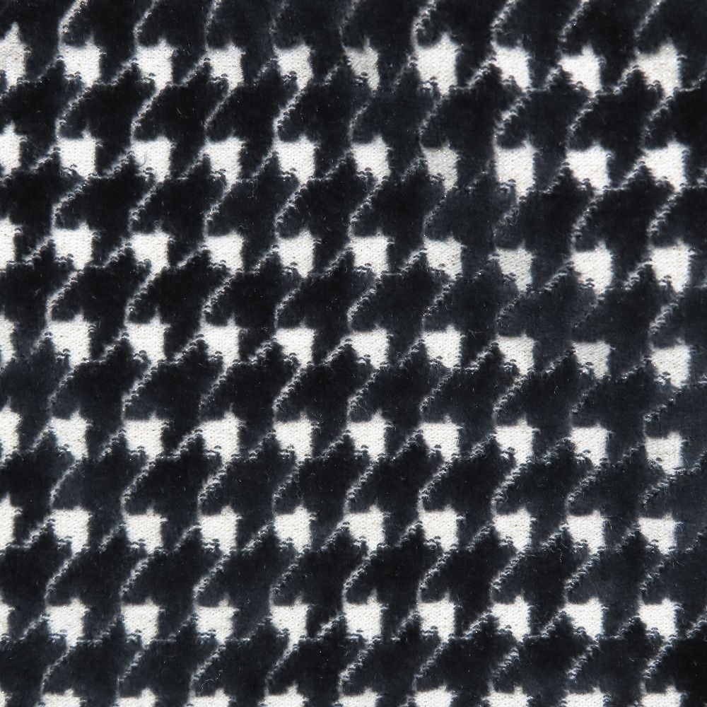 Dior Kids Children's Knit Skirt Houndstooth Pattern Waist Togo Logo Black 6