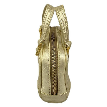 Loewe Amazona Nano Gold Mini Bag with Key Ring Leather