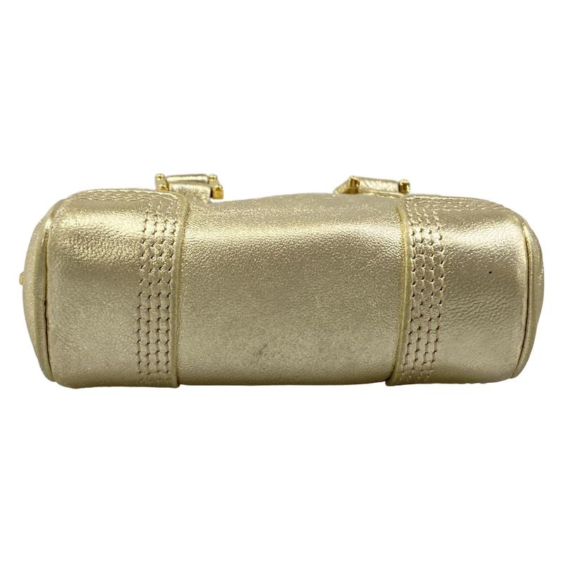 Loewe Amazona Nano Gold Mini Bag with Key Ring Leather