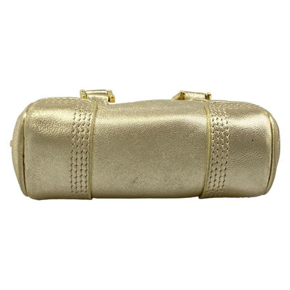 Loewe Amazona Nano Gold Mini Bag with Key Ring Leather
