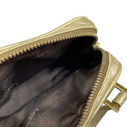 Loewe Amazona Nano Gold Mini Bag with Key Ring Leather