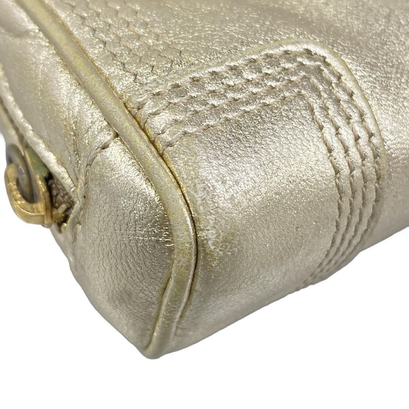 Loewe Amazona Nano Gold Mini Bag with Key Ring Leather