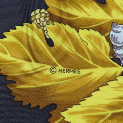 Hermes L'arbre de Soie Silk Tree Mulberry and Silkworm 100% Carre 90 Scarf