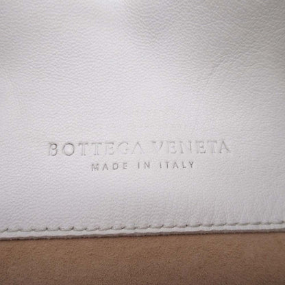 Bottega Veneta Drawstring Shoulder Bag Leather Fringe Purse White Vintage