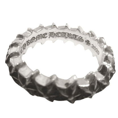 Chrome Hearts Polished Tiny Star Band Ring Silver