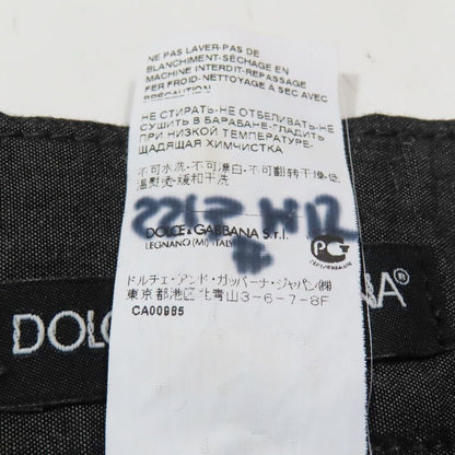 Dolce & Gabbana Cropped Tapered Pants Trousers Roll Up Side
