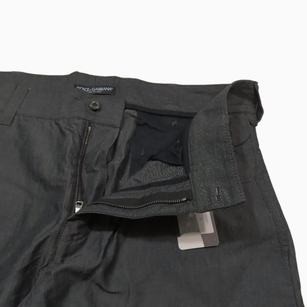 Dolce & Gabbana Cropped Tapered Pants Trousers Roll Up Side