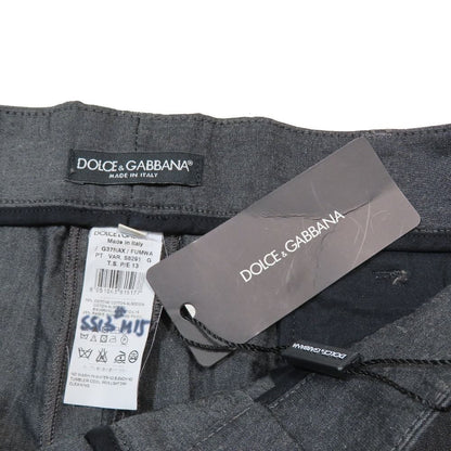 Dolce & Gabbana Cropped Tapered Pants Trousers Roll Up Side
