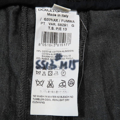 Dolce & Gabbana Cropped Tapered Pants Trousers Roll Up Side