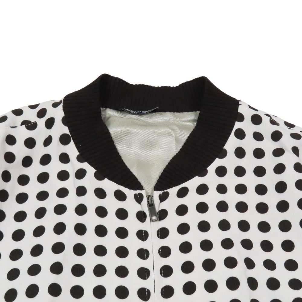 Dolce & Gabbana Dot Jacket Zip Up 52 Off White Brown