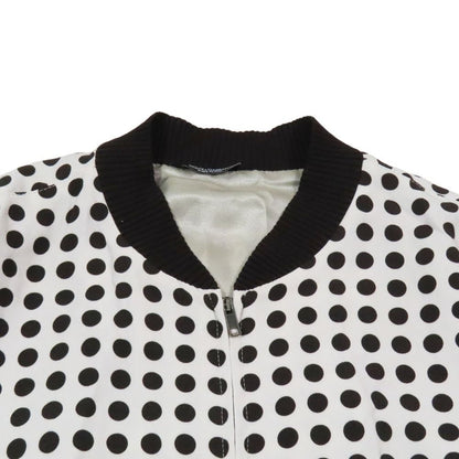 Dolce & Gabbana Dot Jacket Zip Up 52 Off White Brown