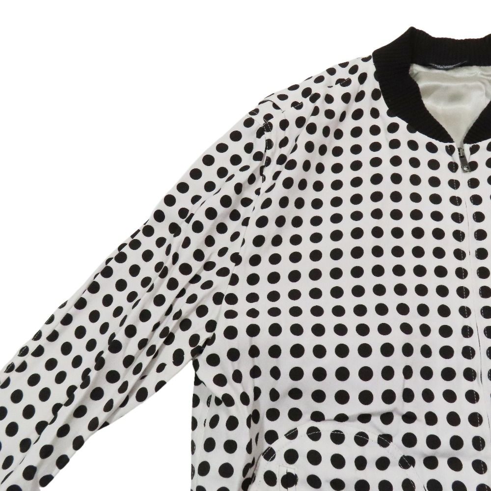 Dolce & Gabbana Dot Jacket Zip Up 52 Off White Brown