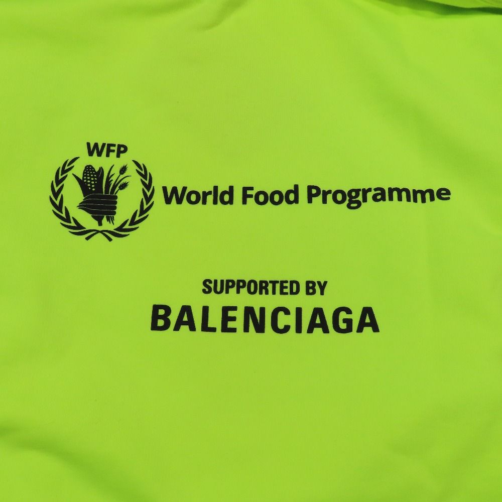 Balenciaga World Food Program Hoodie Sweatshirt Pullover Top S Neon Green