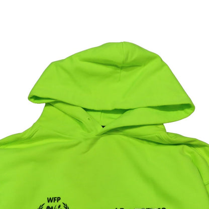 Balenciaga World Food Program Hoodie Sweatshirt Pullover Top S Neon Green