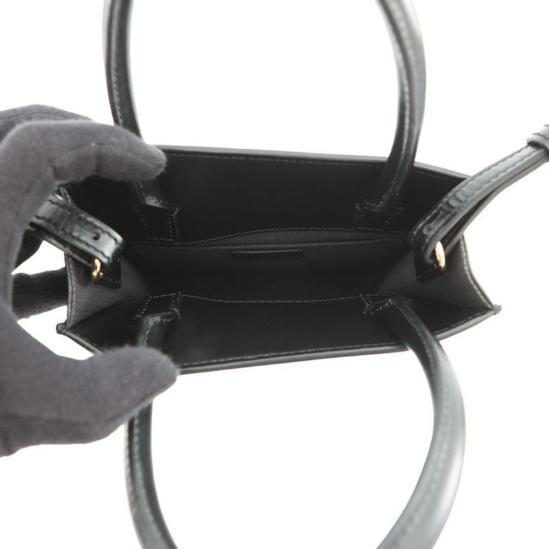 Loewe Handbag Standard A5 Tote Calf Leather 2-Way Black