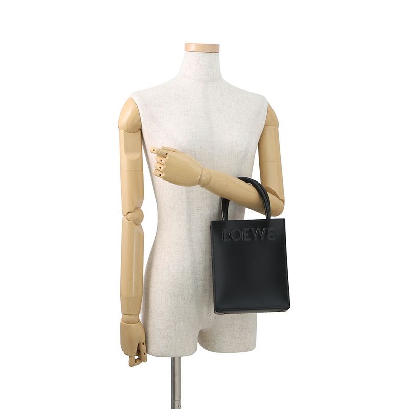 Loewe Handbag Standard A5 Tote Calf Leather 2-Way Black