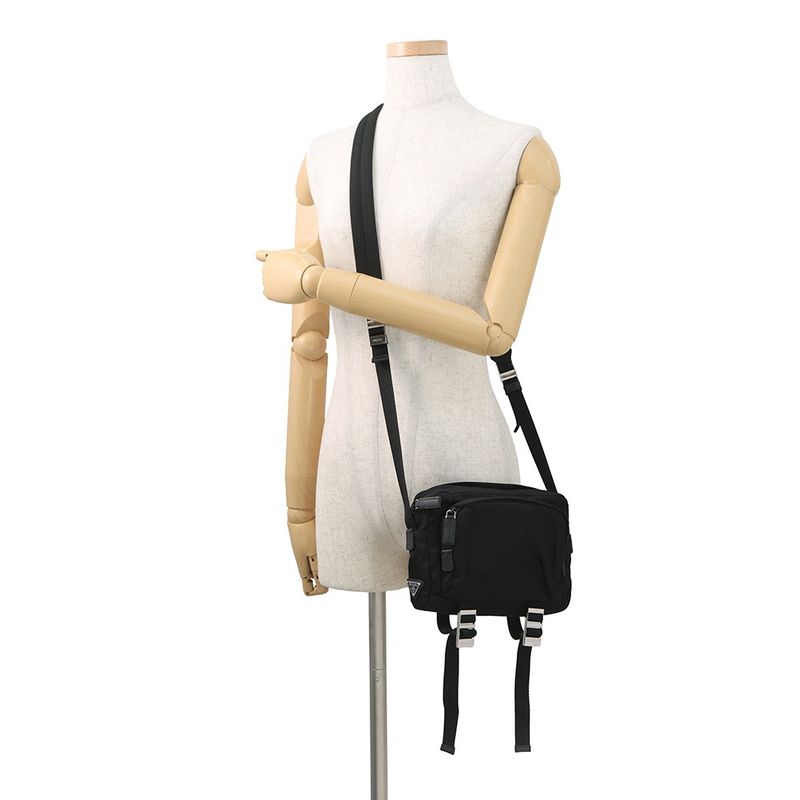 Prada Shoulder Bag Technical Fabric Black