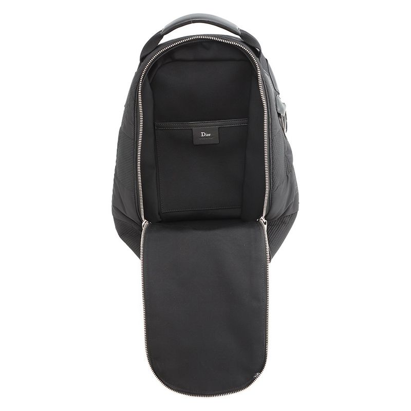 Dior Homme Belt Bag Block Check Nylon Black