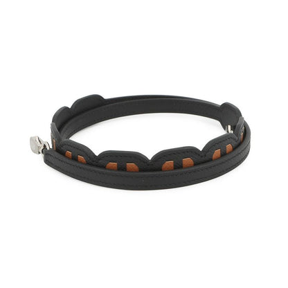 Hermes Shoulder Strap Bandouliere Maillon Mini Black Gold Silver Epsom