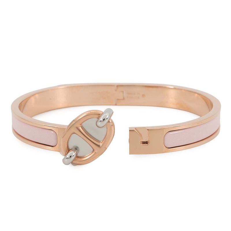 Hermes Bracelet Chaine D'ancre Mini Click PM Rose Canda Pink Gold