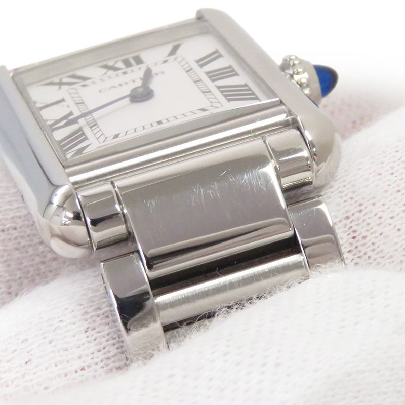 Cartier Tank Mast SM Watch Silver Dial Quartz