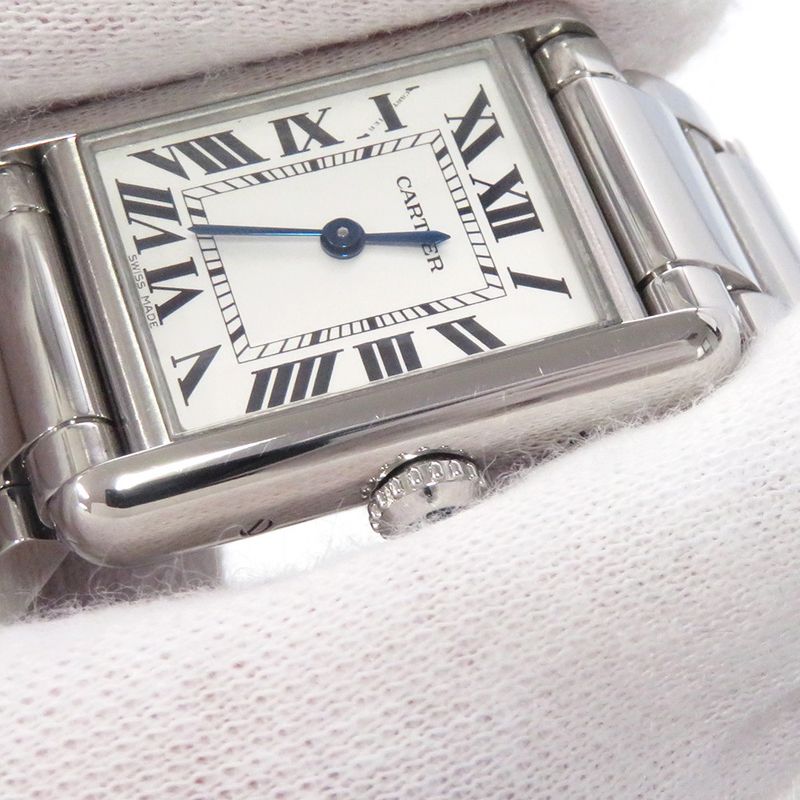 Cartier Tank Mast SM Watch Silver Dial Quartz