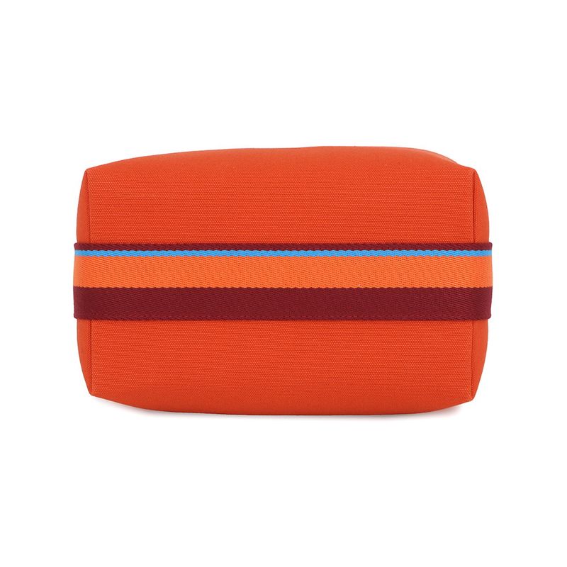 Hermes Handbag Bride-a-Brac PM Pavillon Orange Fu Silver Canvas Pouch