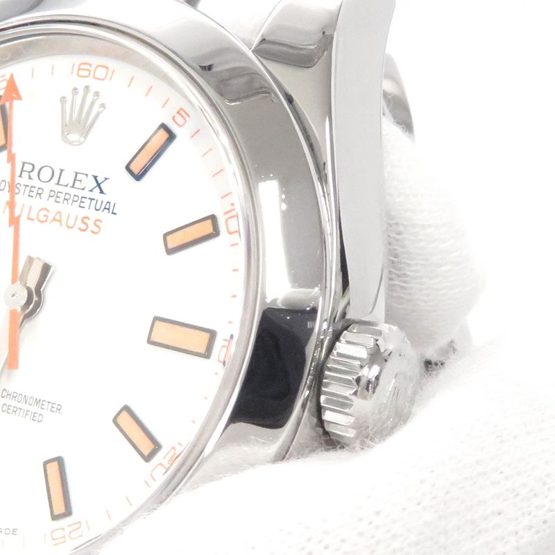 Rolex Milgauss Roulette Watch White Dial