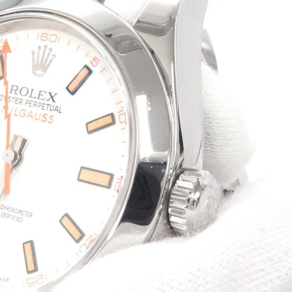 Rolex Milgauss Roulette Watch White Dial