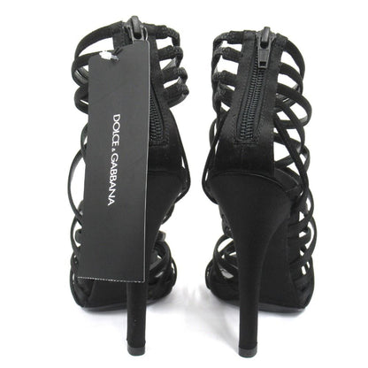 Dolce & Gabbana Gladiator Sandals Shoes High Heels 36.5 Black