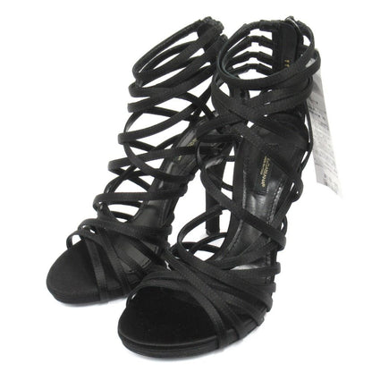 Dolce & Gabbana Gladiator Sandals Shoes High Heels 36.5 Black