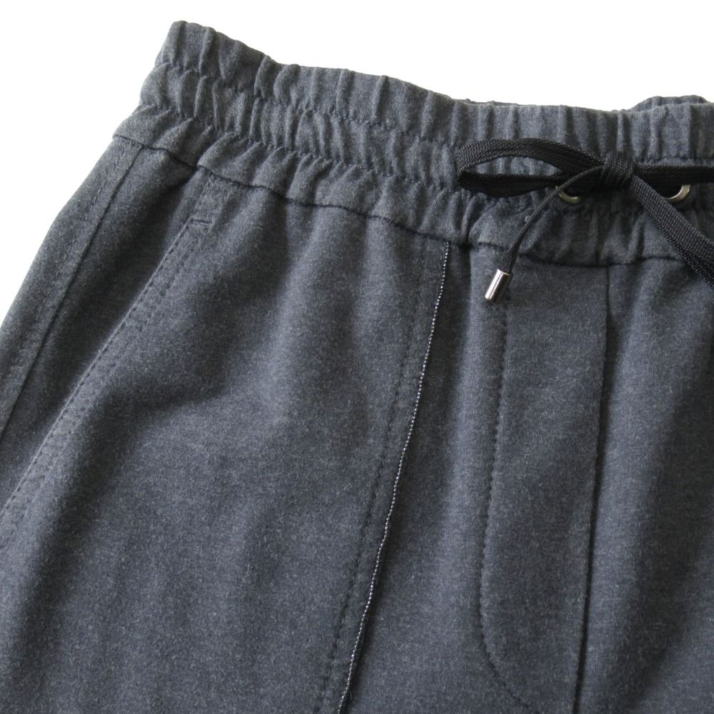 Brunello Cucinelli Sweatshirt Wide Baker Pants Bijoux 40 Charcoal Gray