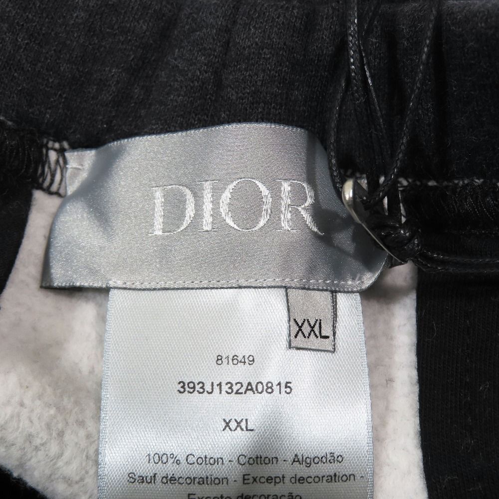 Dior Denim Tears Logo Patch Embroidery Sweatshirt Pants Jogger Gray XXL Large