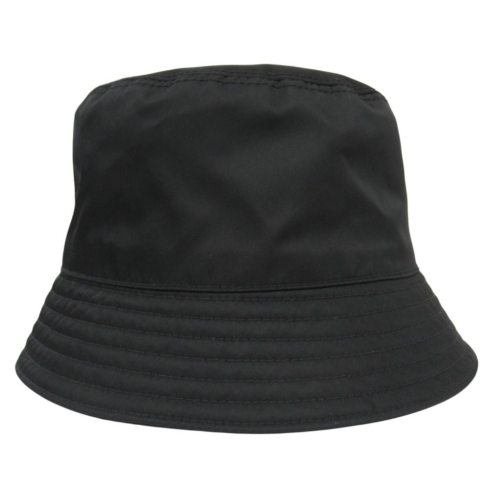 Prada Re-Nylon Bucket Hat Triangle Logo Nylon M Black
