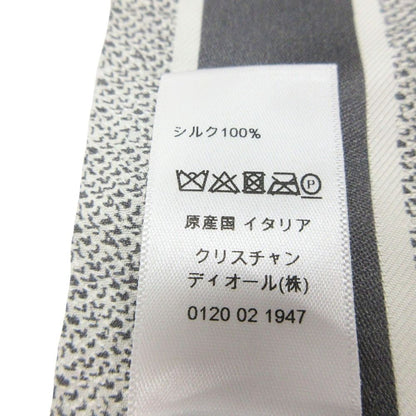 Dior Mitzah Toile de Jouy Sauvage Ribbon Twill Gray Scarf