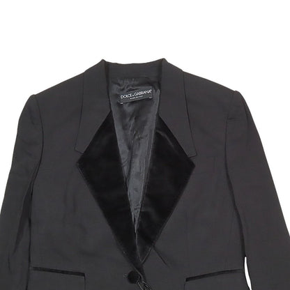 Dolce & Gabbana Spencer Jacket Tailored Short Length Tuxedo 38 Black