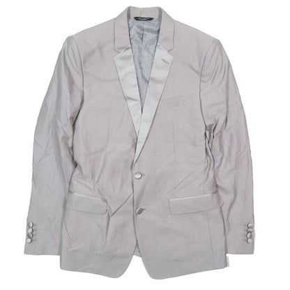 Dolce & Gabbana Tuxedo Suit Set Terre Jacket Pants Gray 46