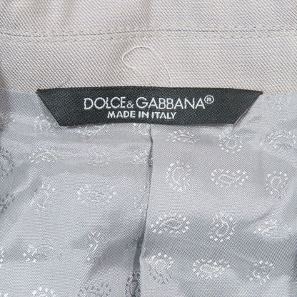 Dolce & Gabbana Tuxedo Suit Set Terre Jacket Pants Gray 46