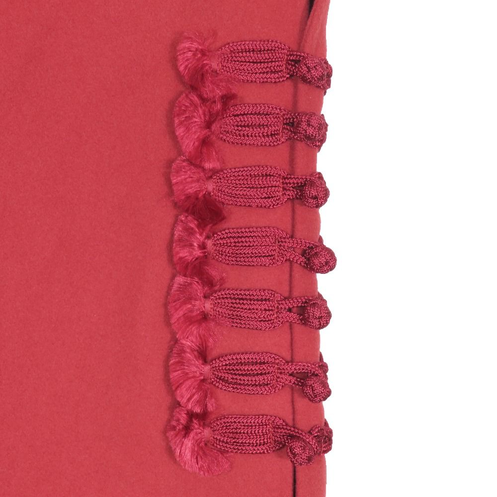 Dior Cape Poncho Cloak Jacket Haori Cashmere Red 40