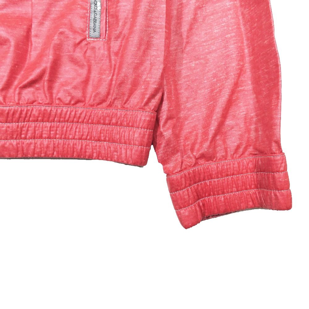 Dolce & Gabbana Giubbino Coating Zip Jacket Red 52 Large