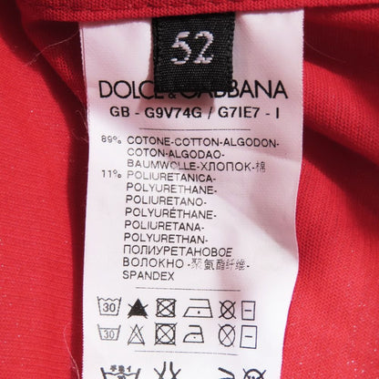 Dolce & Gabbana Giubbino Coating Zip Jacket Red 52 Large
