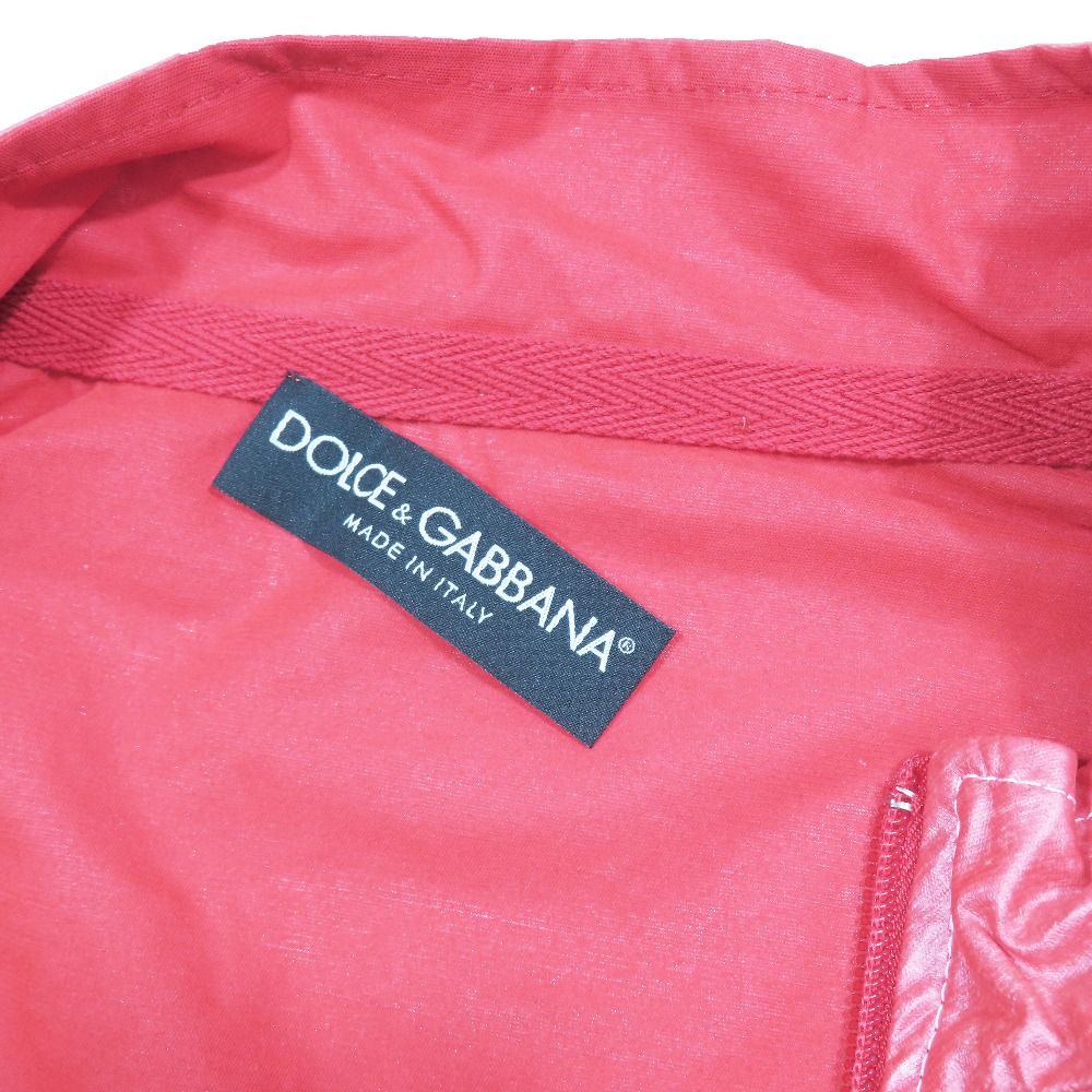 Dolce & Gabbana Giubbino Coating Zip Jacket Red 52 Large