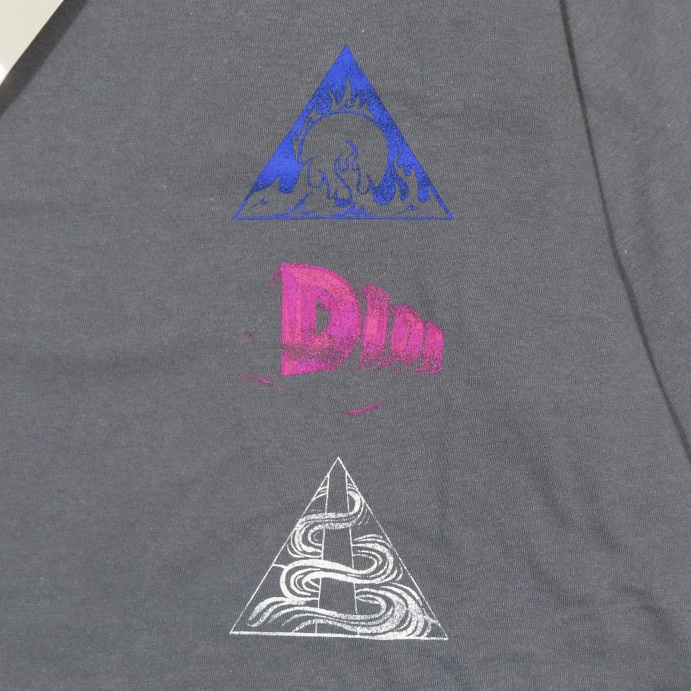 Dior Asterodior Print T-Shirt Short Sleeve Crew Neck Gray