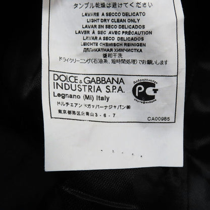 Dolce & Gabbana Suit Tailored Jacket Peak Lapel Center Vent Black 48