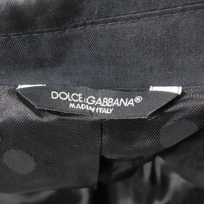 Dolce & Gabbana Suit Tailored Jacket Peak Lapel Center Vent Black 48